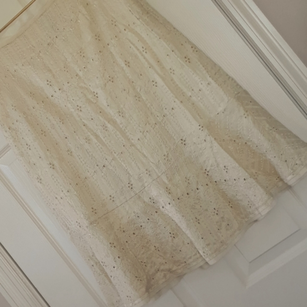 NEW!!JOHNNY WAS (biya) ..SILK EYELET SKIRT